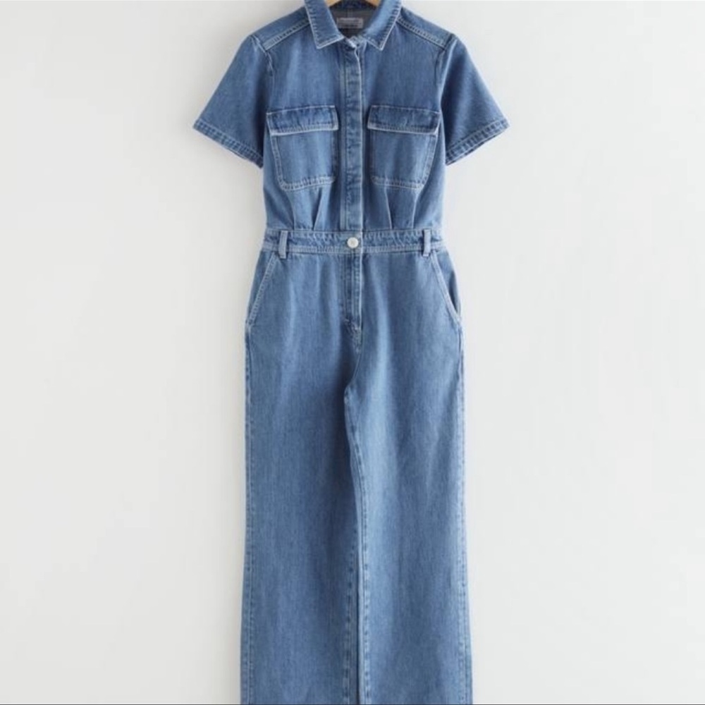 & Other Stories Denim Boiler Suit/Jumpsuit Size 12
